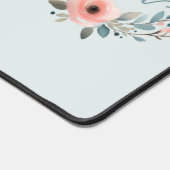 Kind Soul Floral Wreath Watercolor Quote Schreibtischunterlage (Ecke)