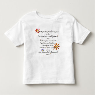 Kind T - Gedicht loben Kleinkind T-shirt