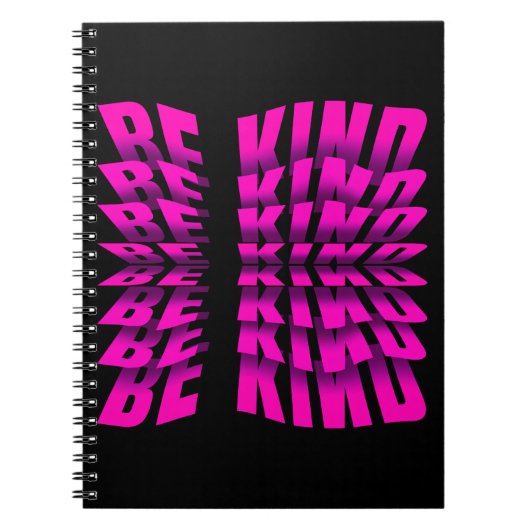 KIND TEXT EFFECT PINK TYPOGRAPHIE NOTIZBLOCK (Vorderseite)