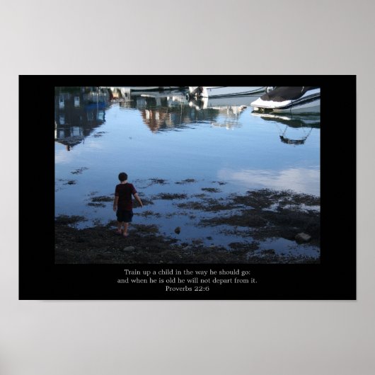 Kind, trainiere ein Kinderposter Poster (Vorne)