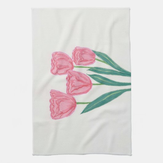 Kind Tulips Geschirrtuch (Vertikal)