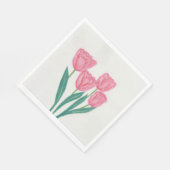 Kind Tulips Serviette (Ecke)