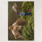 Kind und Bär Puzzle (Vertikal)
