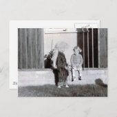 Kind und Mädchen Postkarte (Vorne/Hinten)