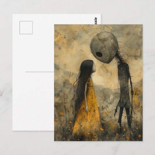 Kind und Monster Postkarte (Vorne/Hinten)