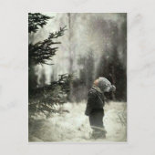 Kind und Tanne Postkarte (Vorderseite)