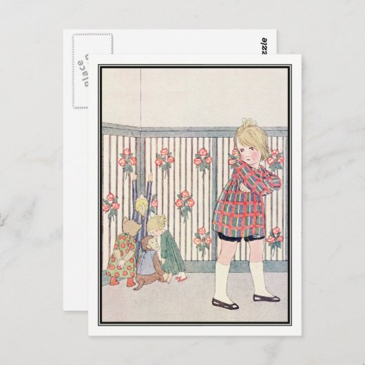 Kind und vergnügte Spielzeuge von H. Willebeek Le  Postkarte (Vorne/Hinten)