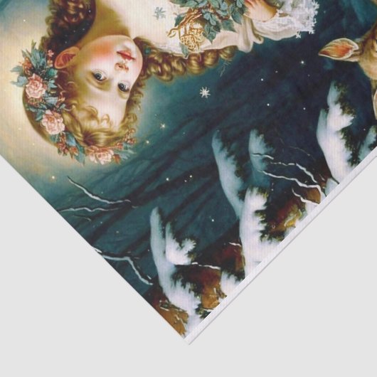 Kind und Weihnachten Seidenpapier (Ausschnitt)