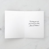 Kind und Weihnachtsstern  Karte (Innenseite)