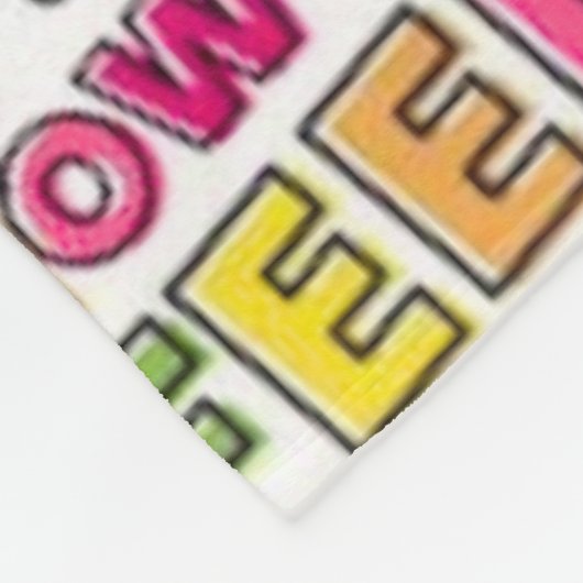 Kind Vibes Kindness zählt Fleece Blanket (Ecke)