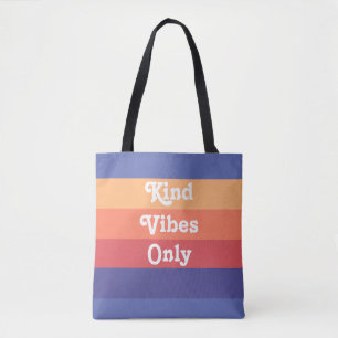 Kind Vibes only Retro Stripes Tasche