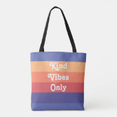 Kind Vibes only Retro Stripes Tasche (Rückseite)