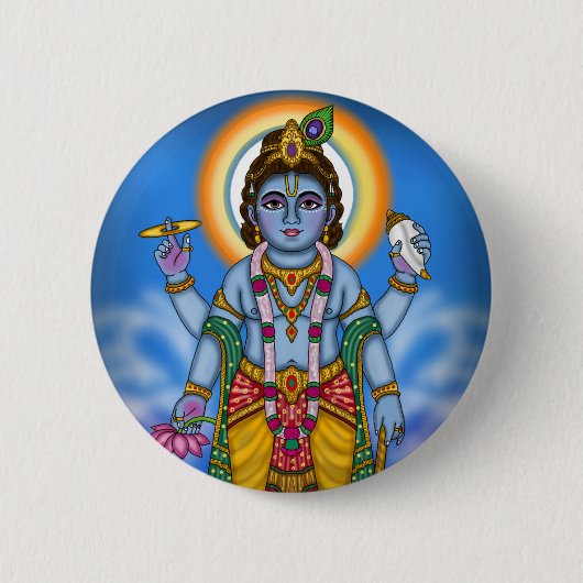 Kind Vishnu Knopf Button (Vorderseite)