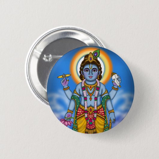 Kind Vishnu Knopf Button (Vorne & Hinten)