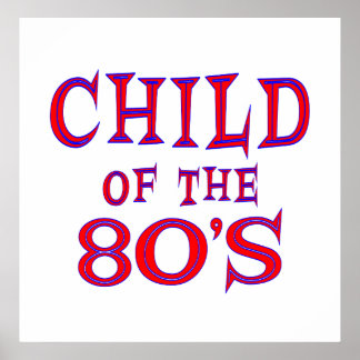 Kind von 80er Poster