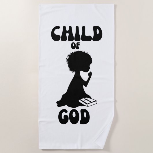 Kind von Gott Bible Zitat Strandtuch (Vorderseite)