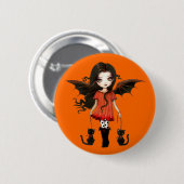 Kind von Halloween Knopf Button (Vorne & Hinten)