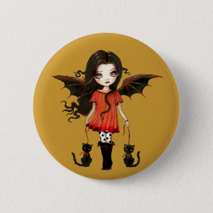 Kind von Halloween Little Vampire Button
