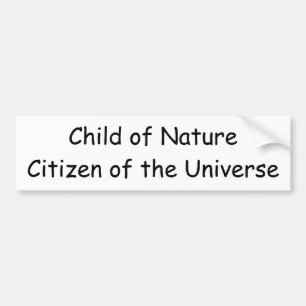 Kind von NatureCitizen des Universums Autoaufkleber