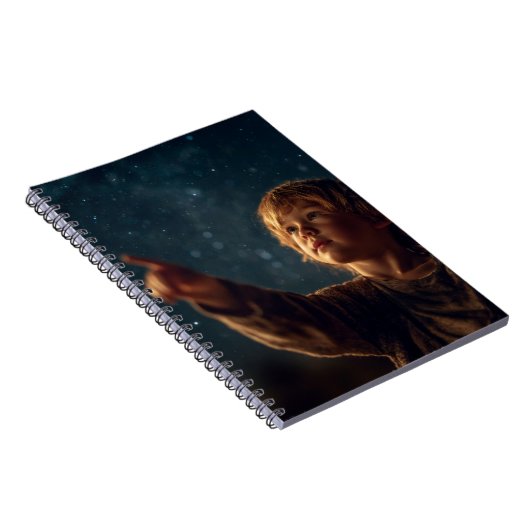 Kind von Wonder Starry Night Notebook Notizblock (Rechte Seite)