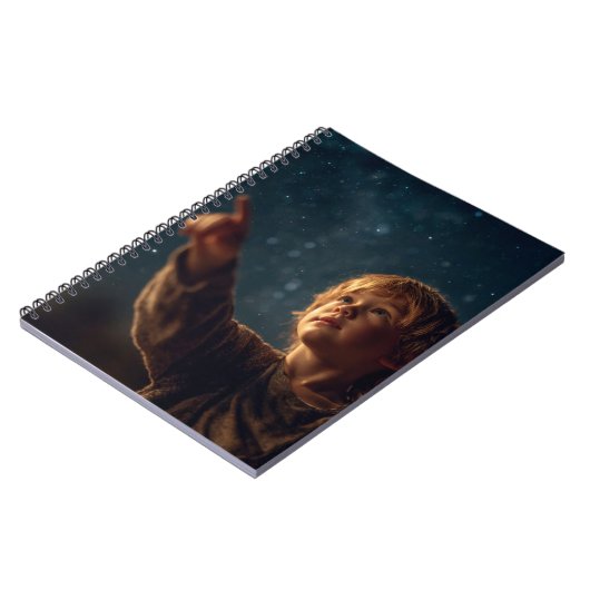 Kind von Wonder Starry Night Notebook Notizblock (Linke Seite)