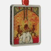 Kind vor dem Feuer Ornament Aus Metall (Rechts)