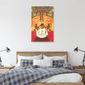 Kind vor dem Kamin Leinwanddruck (Insitu (Schlafzimmer))