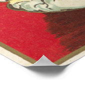 Kind vor dem Kamin Poster (Ecke)