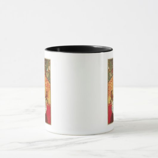 Kind vor dem Kamin Tasse (Zentrum)