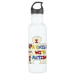 Kind WIth Autism Brünett Girl 2 Edelstahlflasche