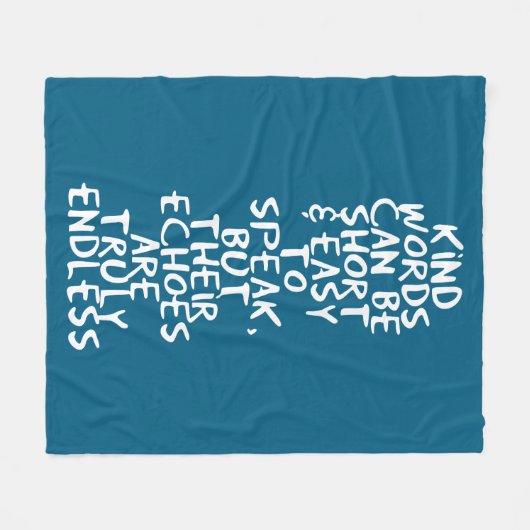 Kind words fleecedecke (Vorderseite (Horizontal))