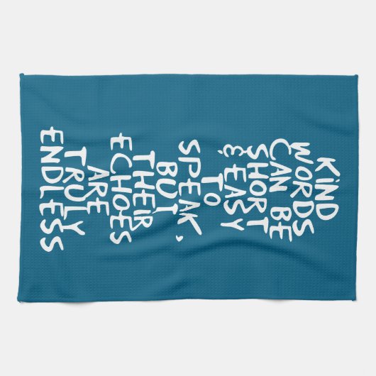 Kind words geschirrtuch (Horizontal)