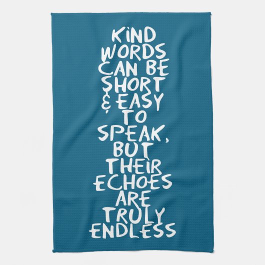 Kind words geschirrtuch (Vertikal)