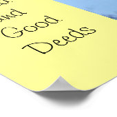 Kind Worte Gute Taten Poster Art drucken Krankenwo (Ecke)