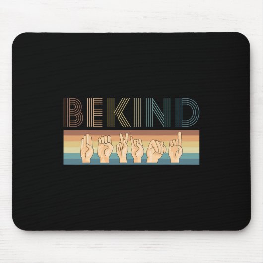 Kind-Zeichen-Sprache Deaf 1 Mousepad (Vorne)