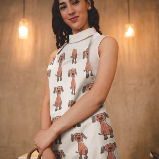 Kind Zeichne Kinderkunst Personalisiert Schürze