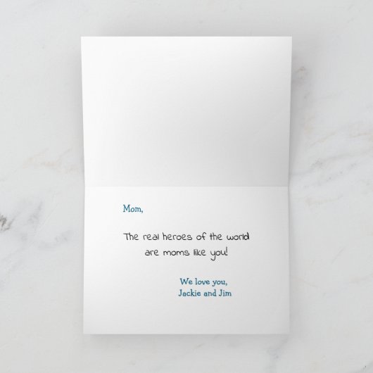 Kind Zeichne Muttertag Karte (Innenseite)