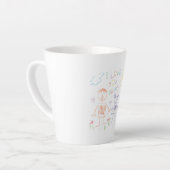 Kind Zeichnend Vater Latte Tasse (Linke Ecke)