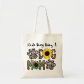 Kinda beschäftigt als Hunde Mama, Hunde Mama Blume Tragetasche (Vorne)