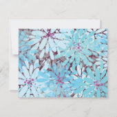 KINDA BLUE FLOWERS Wedding Response Card RSVP Karte (Rückseite)