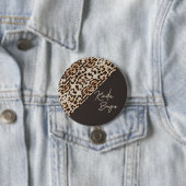 Kinda Bougie Brown Leopardprint Button (Beispiel)