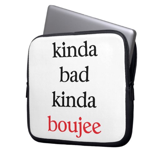 Kinda Boujee Laptopschutzhülle (Vorderseite Links)