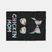 Kinda Busy Being A Chicken Mom New Mom Mother's Da Fleecedecke (Vorderseite (Horizontal))