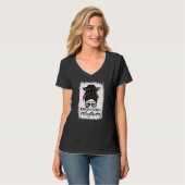 Kinda Busy Being A Dog Mom Neapolitan Mastiff Mess T-Shirt (Vorderseite Vollansicht)