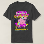 Kinda Chunky Kinda Hunky Bodybuilding Gym Long Sle T-Shirt (Design vorne)