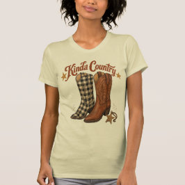 Kinda Country Western Stiefel, Unisex Ästhetik T-Shirt