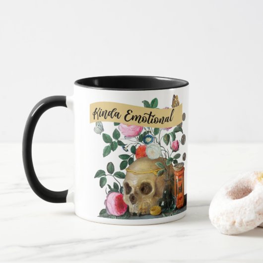 Kinda Emotional Kinda Emotionless Tasse (Mit Donut)