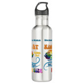 Kinda Fit Feinschmecker Funny Rainbow Steel Water  Edelstahlflasche (Vorderseite)