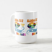 Kinda Fit Funny Gym Fitness Rainbow Kaffee Tasse (Vorderseite Links)