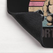 Kinda Fit Sorta Fat - Funny Gym Bear Weightlifting Mousepad (Ecke)